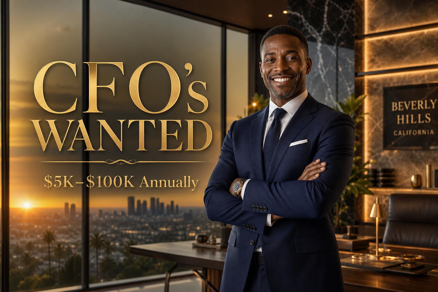 CFO's Wanted — Be Paid $5K–$100K Annually